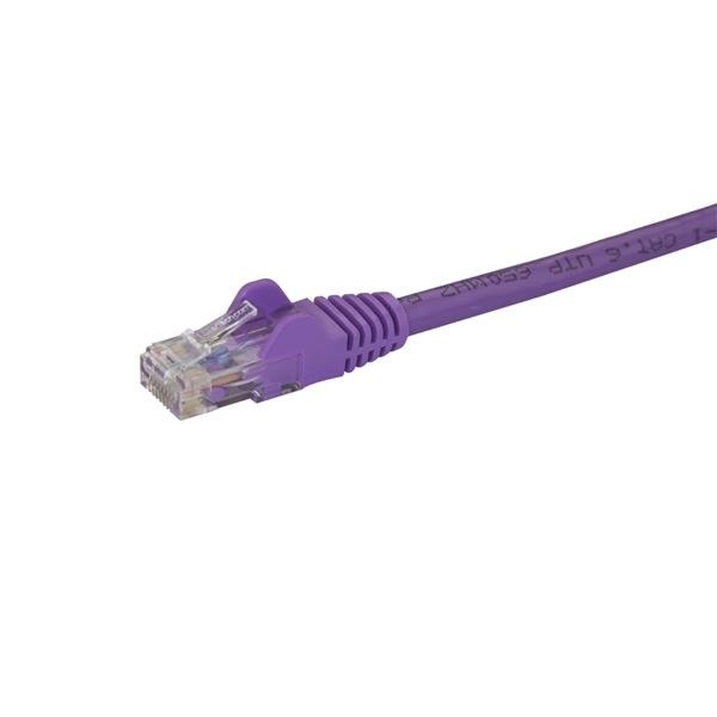 StarTech.com 2m CAT6 Ethernet Cable - Purple CAT 6 Gigabit Ethernet Wire -650MHz 100W PoE RJ45 UTP Network/Patch Cord Snagless - Image 2