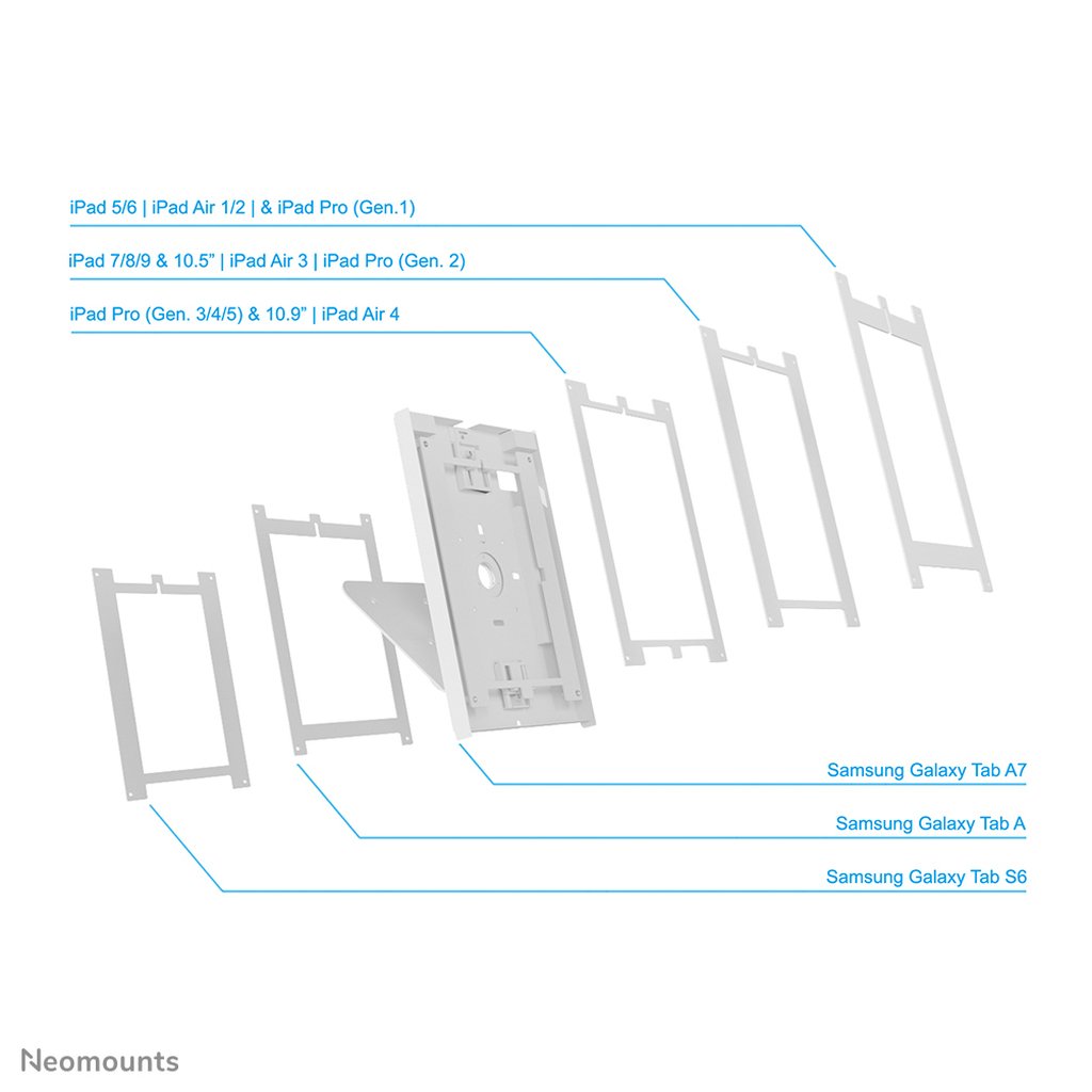 Neomounts DS15-630WH1 Tablet stand desk and wall 9.7-11" - lockable - Image 12