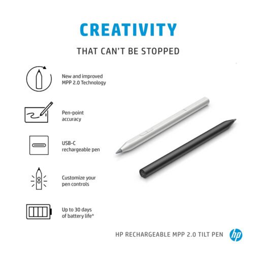 HP Rechargeable MPP 2.0 Tilt Pen (Black) - Image 5