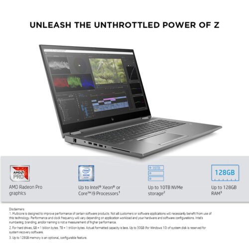 HP ZBook Fury 17 G7 Intel® Core™ i7 i7-10750H Mobile workstation 43.9 cm (17.3") Full HD 16 GB DDR4-SDRAM 1.51 TB SS - Image 8