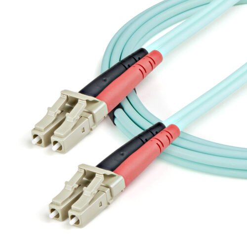 StarTech.com 1m (3ft) LC/UPC to LC/UPC OM3 Multimode Fiber Optic Cable, Full Duplex 50/125µm Zipcord Fiber Cable, 100G, Low In - Image 3