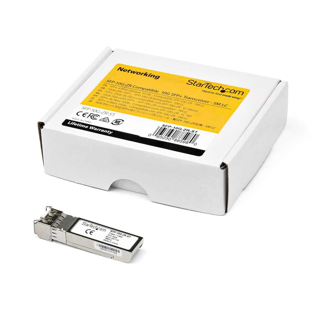StarTech.com Cisco SFP-10G-ZR Compatible SFP+ Module - 10GBASE-ZR - 10GbE Single Mode Fiber SMF Optic Transceiver - 10GE Gigabi - Image 4