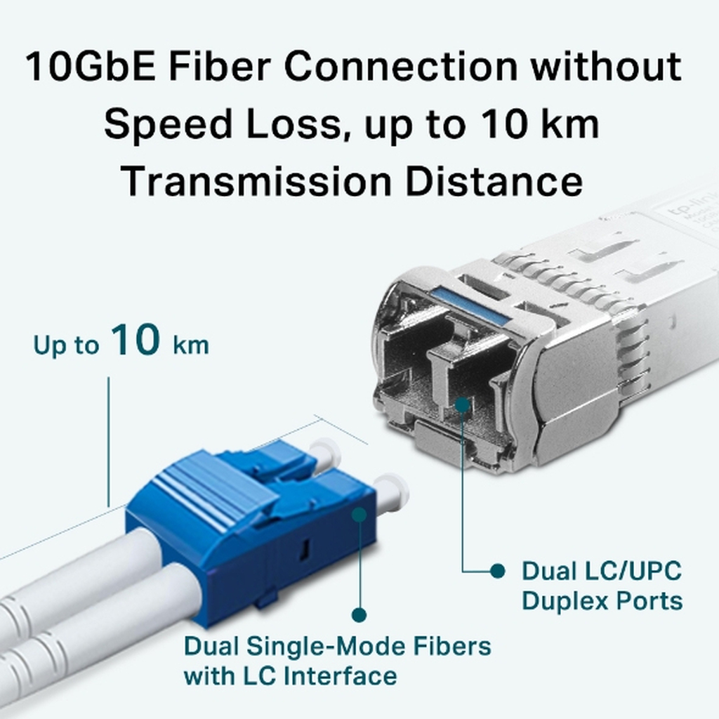 TP-Link Omada 10Gbase-LR SFP+ LC Transceiver - Image 3