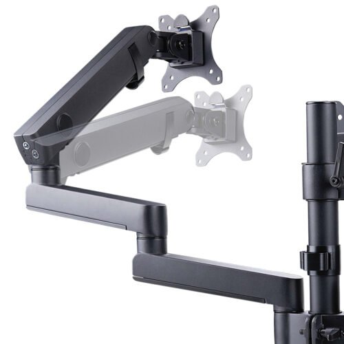 StarTech.com Triple Monitor Desk Mount For Up To Three 27in Screens, VESA 75x75/100x100, Tool-Less Arm Adjustments, C-Clamp/Gro - Image 21