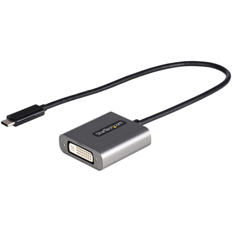 StarTech.com USB C to DVI Adapter - 1920x1200p USB-C to DVI-D Adapter Dongle - USB Type C to DVI Display/Monitor - Video Conver