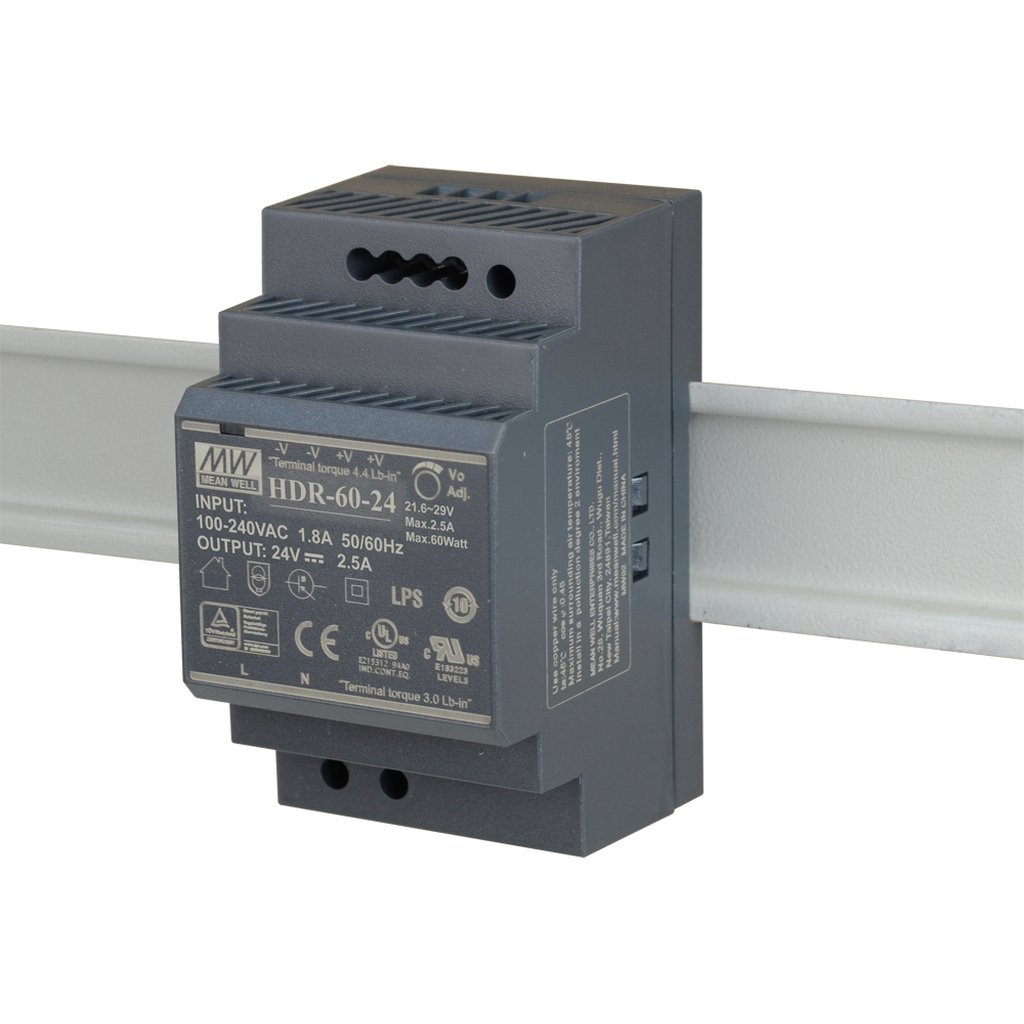 D-Link 60W Ultra slim design with 52.5mm (3SU) width Power Supply