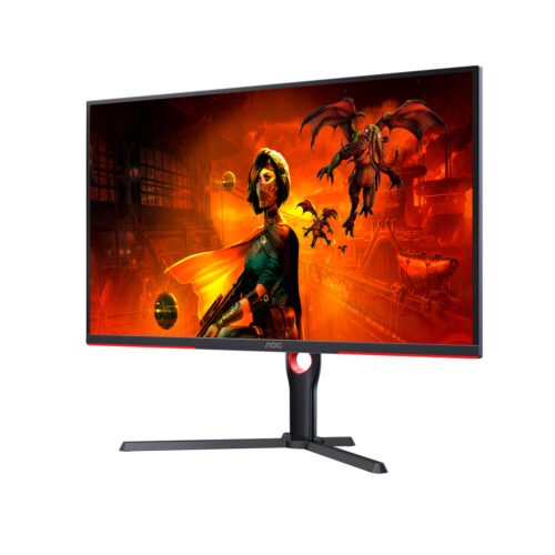 AOC G3 U32G3X/BK LED display 80 cm (31.5") 3840 x 2160 pixels 4K Ultra HD Black, Red - Image 5