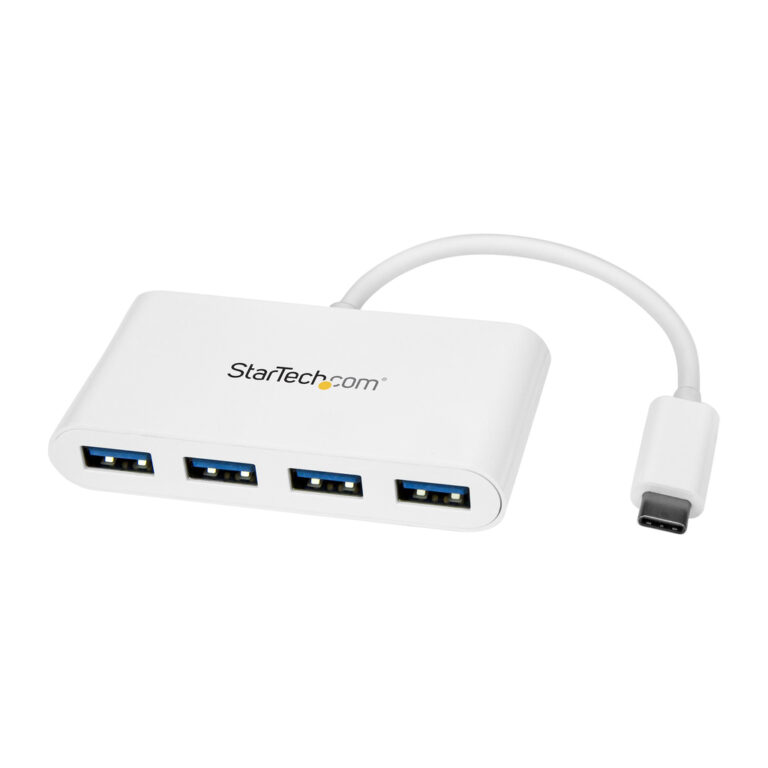 StarTech.com 4 Port USB C Hub with 4x USB-A Ports (USB 3.0 SuperSpeed 5Gbps) - USB Bus Powered - Portable/Laptop USB-C to USB-A