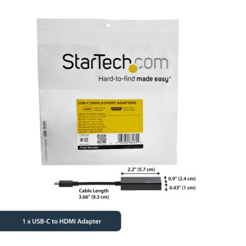 StarTech.com USB-C to HDMI Adapter with 4K 30Hz - Black - Image 11