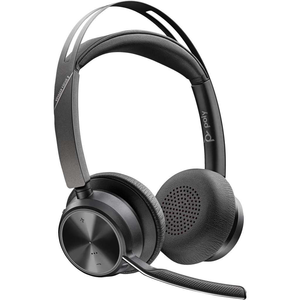POLY Voyager Focus 2 USB-C with charge stand Headset - Image 5