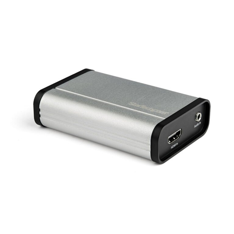 StarTech.com HDMI to USB C Video Capture Device 1080p 60fps - UVC - External USB 3.0 Type-C Capture/Live Streaming - HDMI Audio