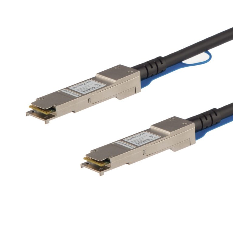 StarTech.com Cisco QSFP-H40G-CU0-5M Compatible 0.5m 40G QSFP+ to QSFP+ Direct Attach Cable Twinax - 40GbE QSFP+ Copper DAC 40 G
