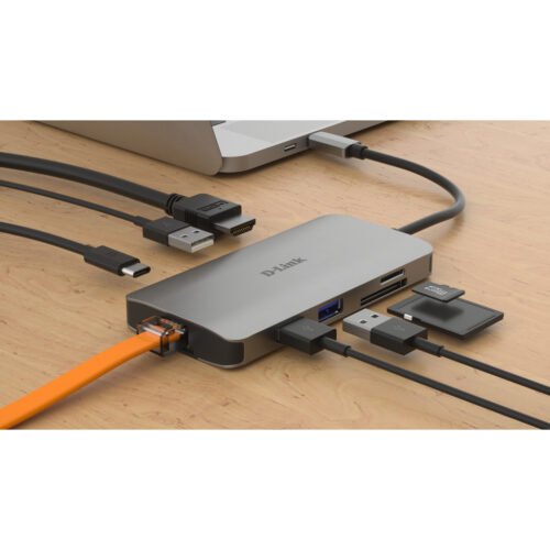 D-Link 8-in-1 USB-C Hub with HDMI/Ethernet/Card Reader/Power Delivery - Image 5