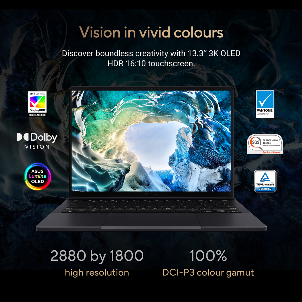 ASUS ProArt PX13 HN7306WV-LX012W Copilot+ PC AMD Ryzen AI 9 HX 370 Hybrid (2-in-1) 33.8 cm (13.3") Touchscreen 3K 24 GB LPDDR5x - Image 10