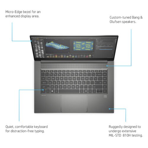 HP ZBook Studio G7 Intel® Core™ i7 i7-10850H Mobile workstation 39.6 cm (15.6") Full HD 16 GB DDR4-SDRAM 512 GB SSD - Image 15