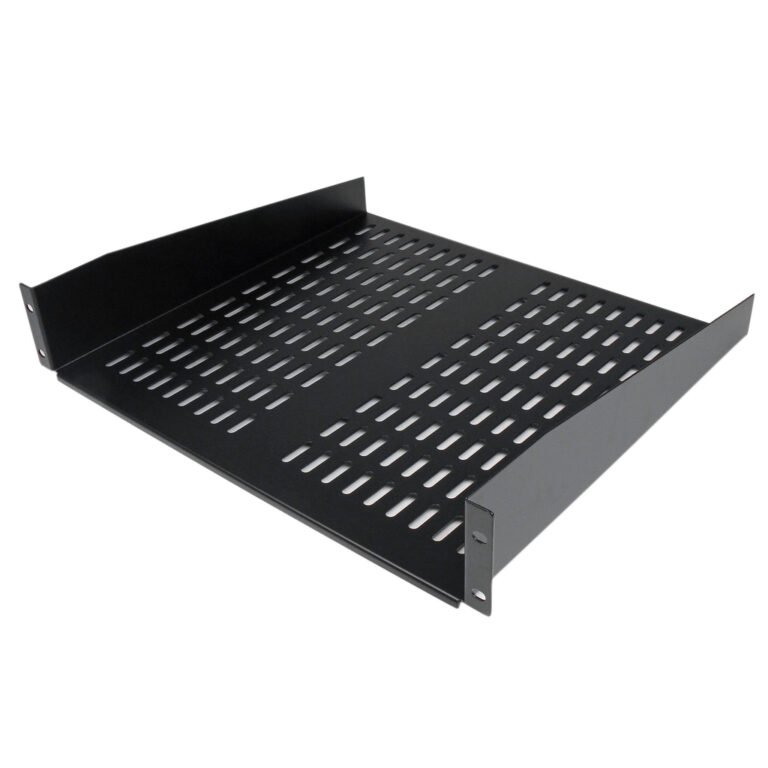StarTech.com 2U Server Rack Shelf - Universal Vented Rack Mount Cantilever Tray for 19" Network Equipment Rack & Cabinet - Heav
