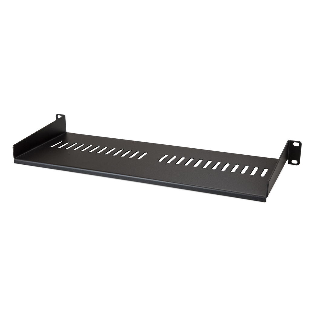 StarTech.com 1U Server Rack Shelf - Universal Vented Rack Mount Cantilever Tray for 19" Network Equipment Rack & Cabinet - Heav