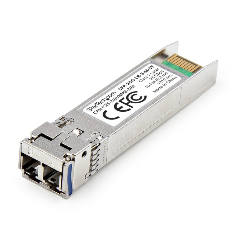 StarTech.com MSA-Compliant SFP-25G-LR-S SFP28 Module, 25Gbps Single Mode Fiber (SMF), 10km (6.2mi), LC Connector, 1310nm, MSA 2