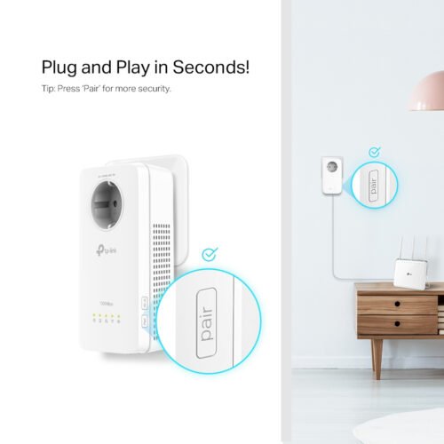TP-Link TL-WPA8631P PowerLine network adapter 300 Mbit/s Ethernet LAN Wi-Fi White 1 pc(s) - Image 4