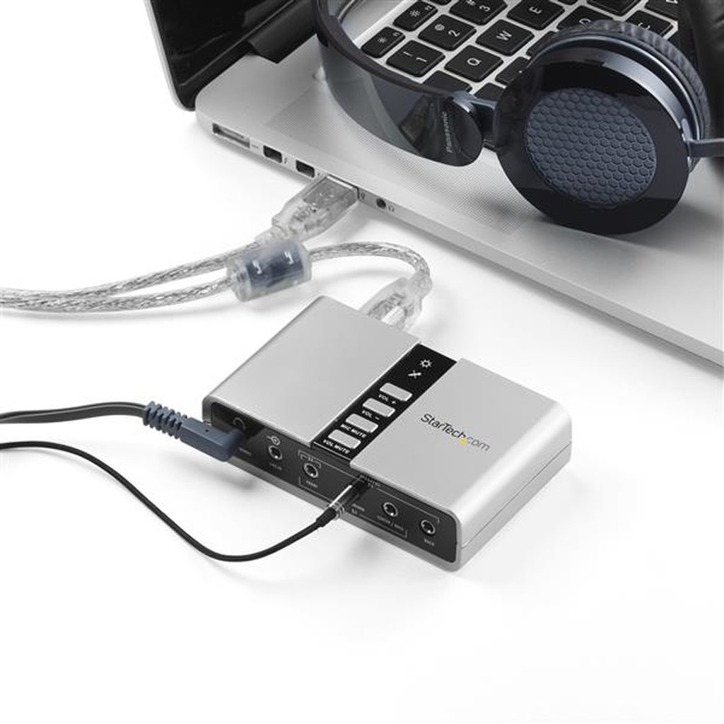 StarTech.com 7.1 USB Audio Adapter External Sound Card with SPDIF Digital Audio - Image 4
