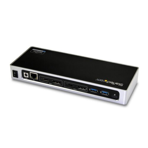 StarTech.com USB-C & USB-A Dock - Dual Monitor 4K 60Hz Dock DisplayPort + HDMI - Hybrid USB 3.0 Docking Station for USB-C or US - Image 9