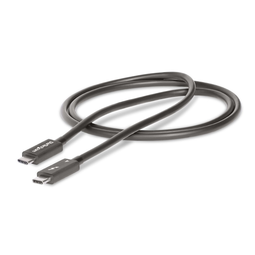 StarTech.com 3ft (1m) Thunderbolt 4 Cable - 40Gbps - 100W PD - 4K/8K Video - Intel-Certified Thunderbolt Cable - Compatible w/ - Image 2