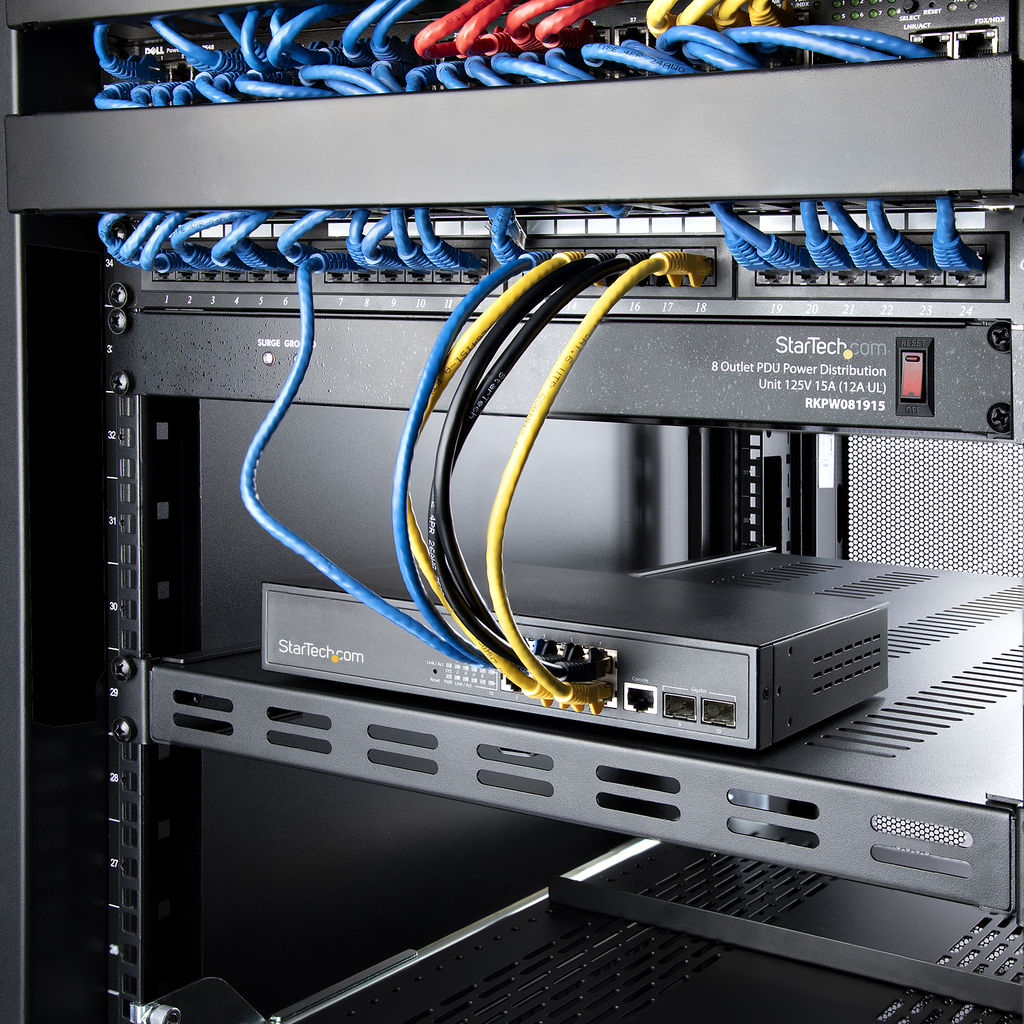StarTech.com 1U 4-Post Adjustable Vented Server Rack Mount Shelf - 330lbs(150 kg) - 19.5 to 38in Adjustable Mounting Depth Univ - Image 6