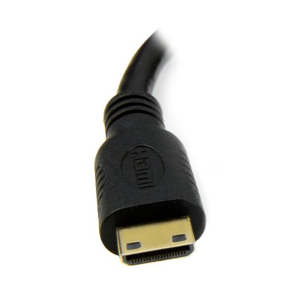 StarTech.com 8 in (20cm) Mini HDMI to DVI Cable - DVI-D to HDMI Cable (1920x1200p) - 19 Pin HDMI Mini Male to DVI-D Female - Di - Image 2