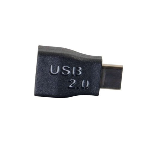 C2G USB 2.0 USB-C® to USB Micro-B Adapter Converter M/F - Black - Image 2