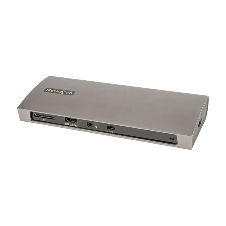 StarTech.com Thunderbolt 4 Dock, 96W Power Delivery, Single 8K/Dual Monitor 4K 60Hz, 3xTB4/USB4 ports, 4xUSB-A, SD, GbE, Thunde