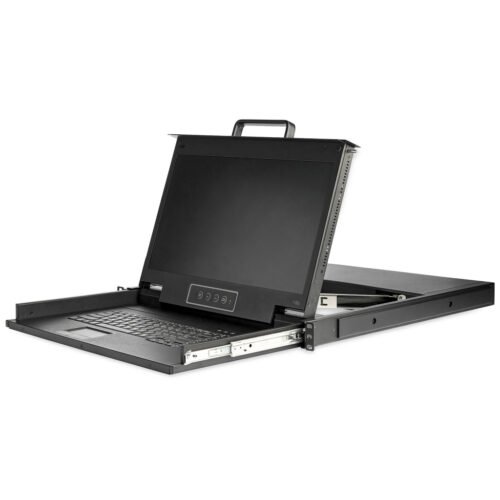 StarTech.com Rackmount KVM Console HD 1080p - Single Port VGA KVM with 17" LCD Monitor for Server Rack - Fully Featured 1U LCD - Image 4