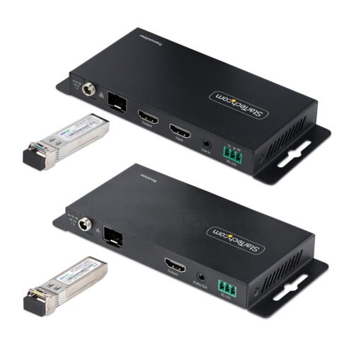 StarTech.com 4K HDMI over Fiber Extender Kit, 4K 60Hz up to 3300ft/1km (Single Mode) or 1000ft/300m (Multimode) LC Fiber Optic, - Image 2
