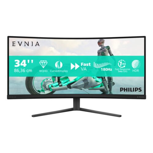 Philips Evnia 34M2C3500L/00 computer monitor 86.4 cm (34") 3440 x 1440 pixels Wide Quad HD LCD Black - Image 8