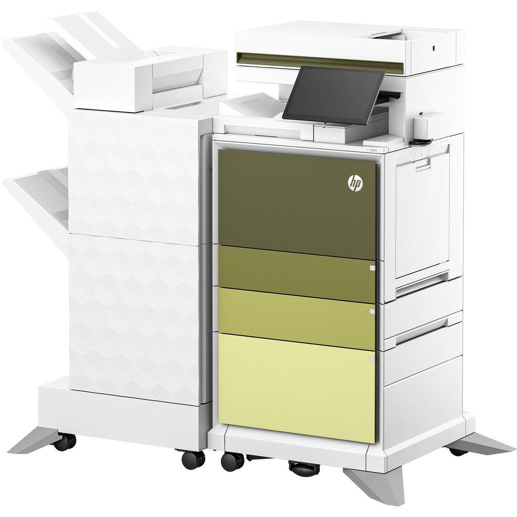 HP Color LaserJet Enterprise Flow MFP 6801zfw+ Printer, Print, copy, scan, fax, Flow; Touchscreen; Stapling; TerraJet cartridge - Image 2