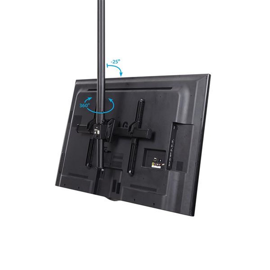 StarTech.com TV Ceiling Mount - Full-Motion Universal Hanging Single Screen Mount with Adjustable Telescopic Pole - Tilt / Swiv - Image 3