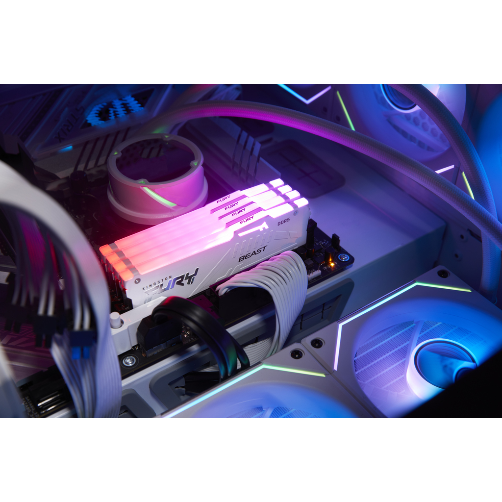 Kingston Technology FURY Beast 32GB 6000MT/s DDR5 CL30 DIMM White RGB EXPO - Image 5