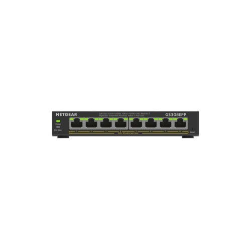 NETGEAR GS308EPP Managed L2/L3 Gigabit Ethernet (10/100/1000) Power over Ethernet (PoE) Black - Image 2