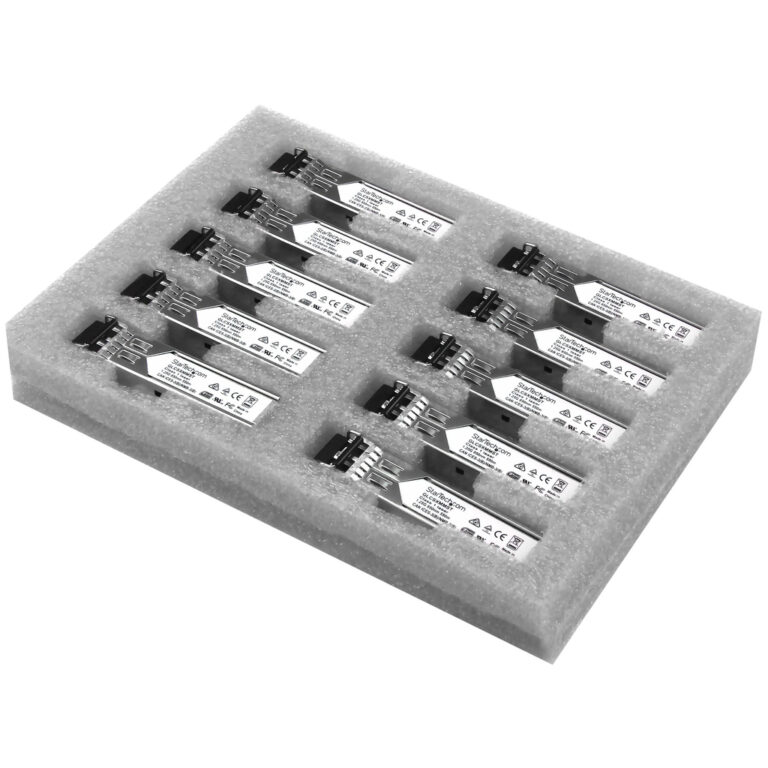 StarTech.com Cisco GLC-SX-MM Compatible SFP Transceiver Module - 1000BASE-SX - 10 Pack~10 Pack Cisco GLC-SX-MM Compatible SFP M