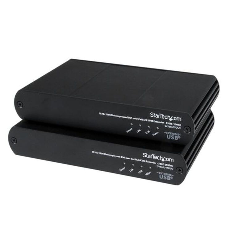 StarTech.com USB DVI over Cat 5e / Cat 6 KVM Console Extender w/ 1920x1200 Uncompressed Video - 330ft (100m)