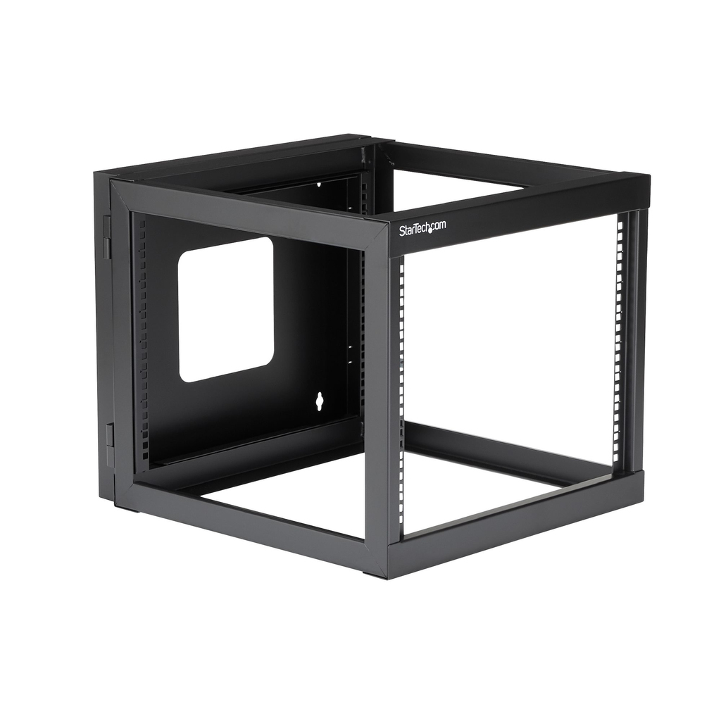 StarTech.com 8U Hinged Open Frame Wall-Mount Server Rack - 22 in. Deep - Image 3