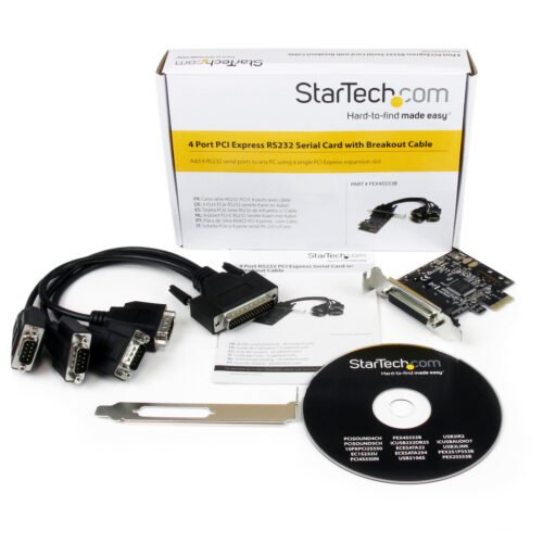 StarTech.com 4 Port RS232 PCI Express Serial Card w/ Breakout Cable - Image 8