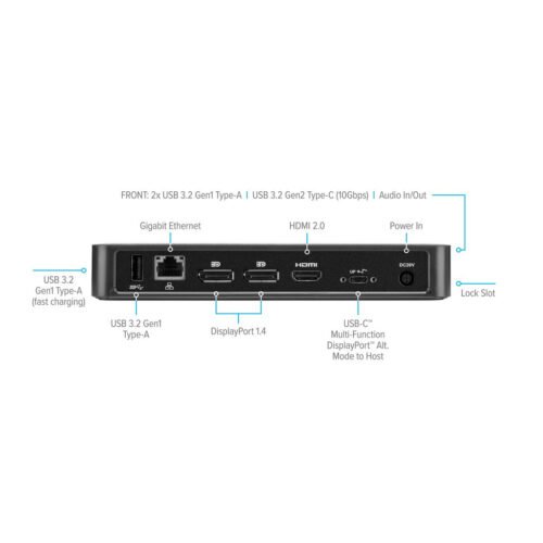Targus DOCK430EUZ laptop dock/port replicator Wired Black - Image 9