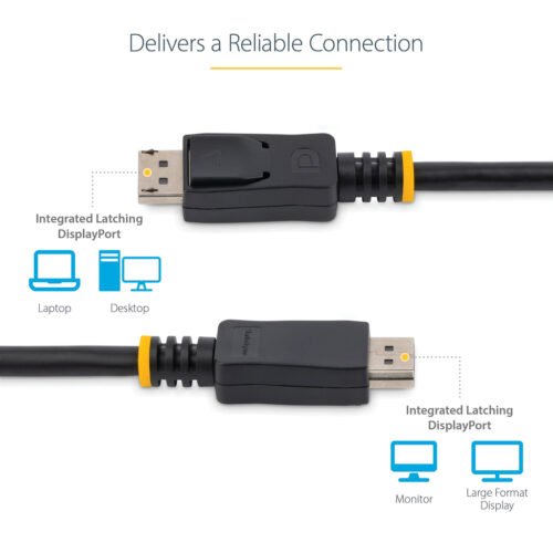 StarTech.com 1m (3ft) DisplayPort 1.2 Cable - 4K x 2K Ultra HD VESA Certified DisplayPort Cable - DP to DP Cable for Monitor - - Image 5