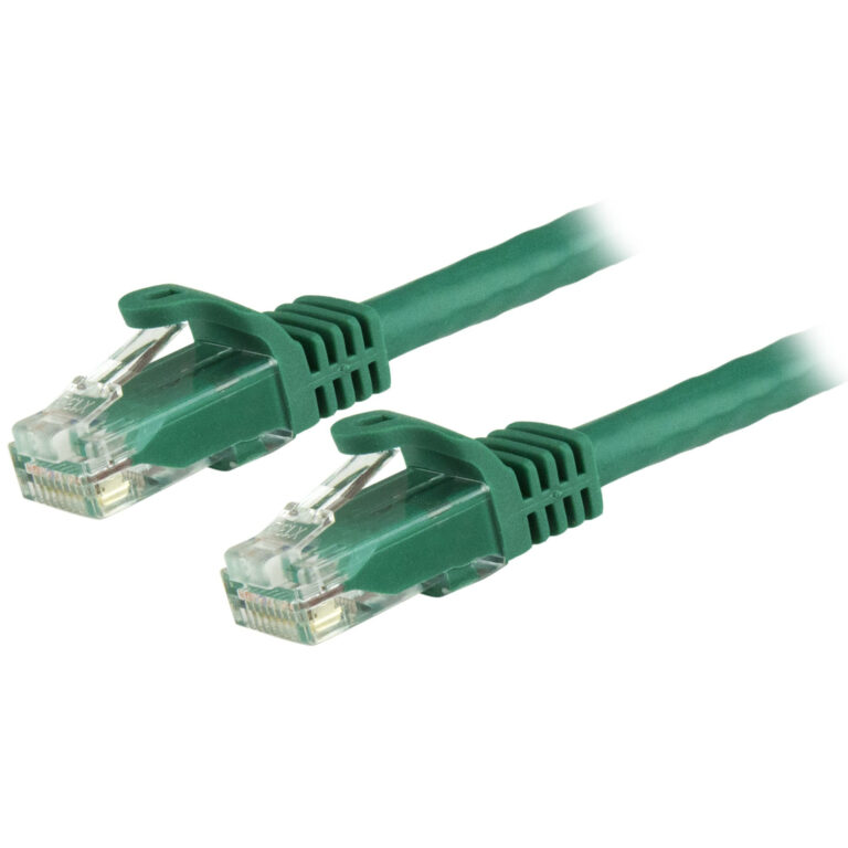 StarTech.com 50cm CAT6 Ethernet Cable - Green CAT 6 Gigabit Ethernet Wire -650MHz 100W PoE RJ45 UTP Network/Patch Cord Snagless
