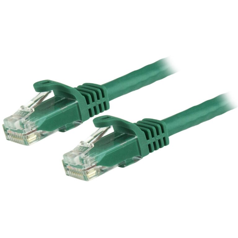 StarTech.com 5m CAT6 Ethernet Cable - Green CAT 6 Gigabit Ethernet Wire -650MHz 100W PoE RJ45 UTP Network/Patch Cord Snagless w