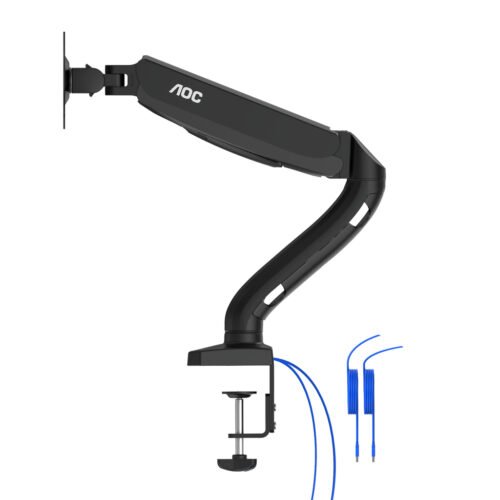 AOC AS110DX monitor mount / stand 81.3 cm (32") Desk Black - Image 7