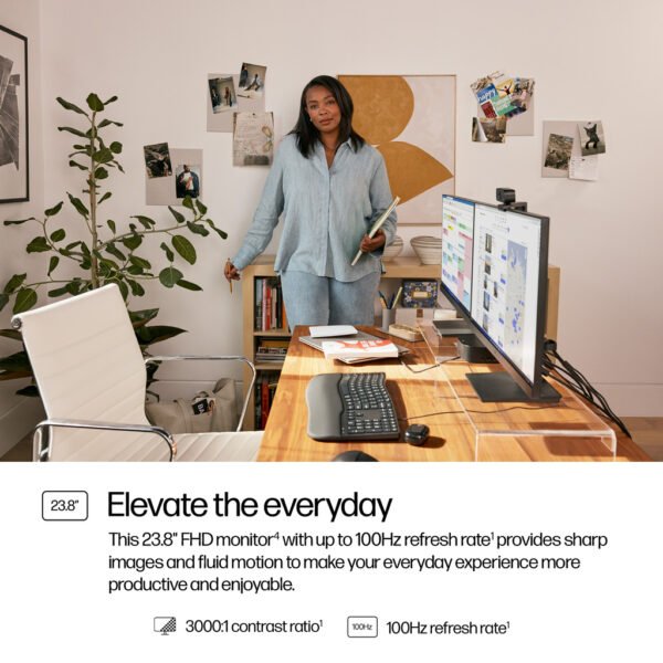 HP Series 3 Pro 23.8 inch FHD Monitor - 324pv - Image 4