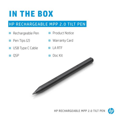 HP Rechargeable MPP 2.0 Tilt Pen (Black) - Image 8