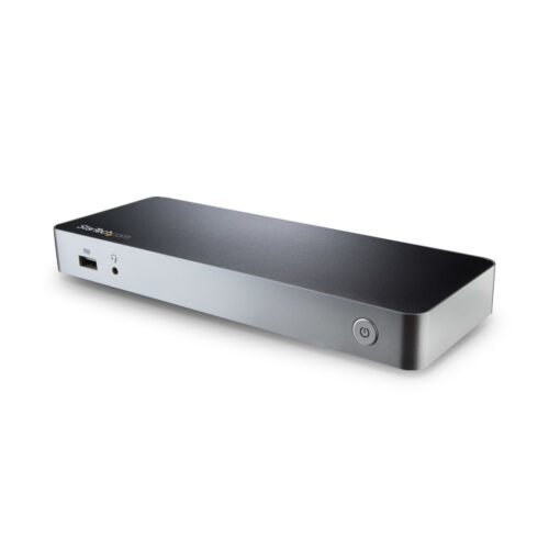StarTech.com Dual Monitor USB C Docking Station with 60W Power Delivery for Windows Laptops - USB C to HDMI / DVI Dock - USB 3.
