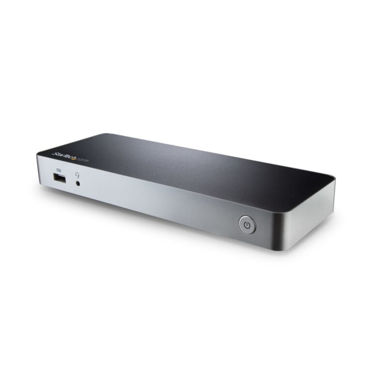 StarTech.com Dual Monitor USB C Docking Station with 60W Power Delivery for Windows Laptops - USB C to HDMI / DVI Dock - USB 3.